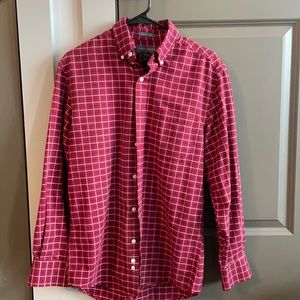 Saddlebred Men Casual Buttondown Red shirt Small